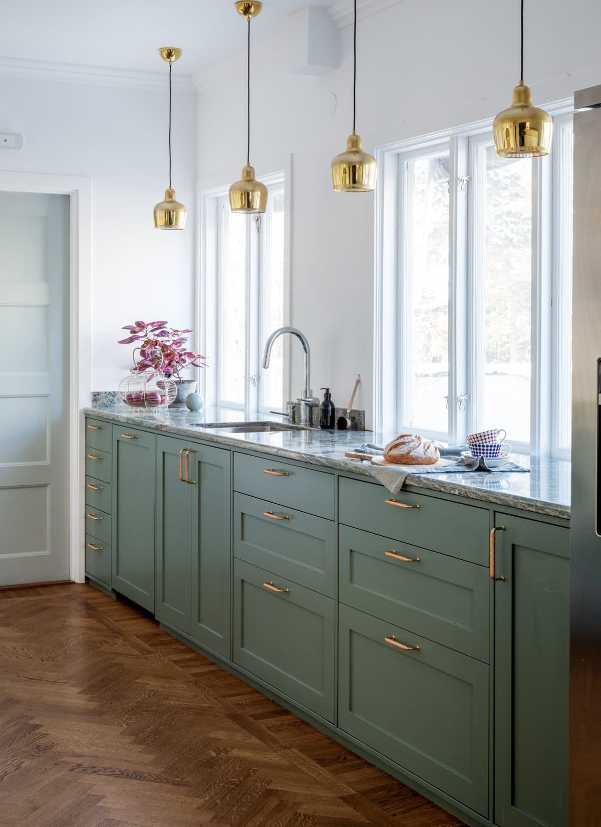Färginspiration grönt kök Farrow & Ball Green Smoke
